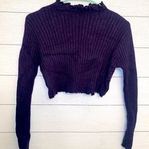 Navy blue turtle neck sweater
